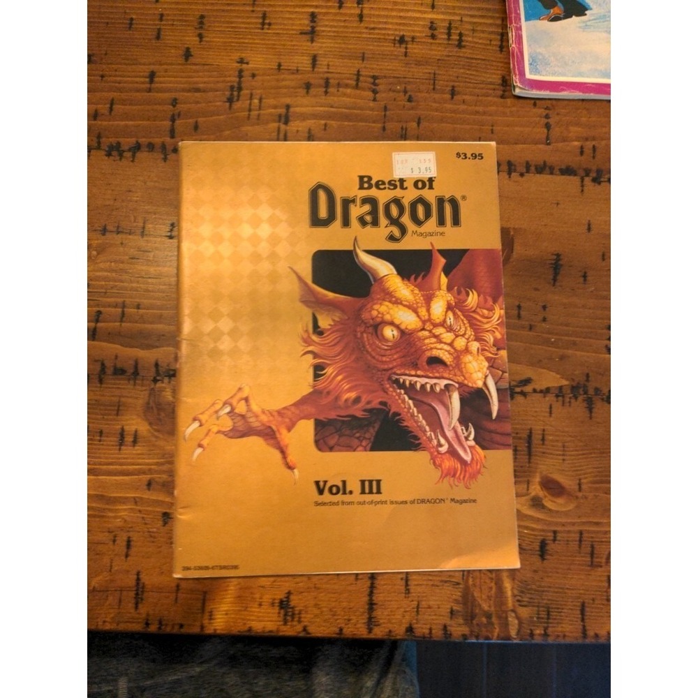 Vintage Dragon Magazine Best of Dragon Vol III Good Condition From 1983